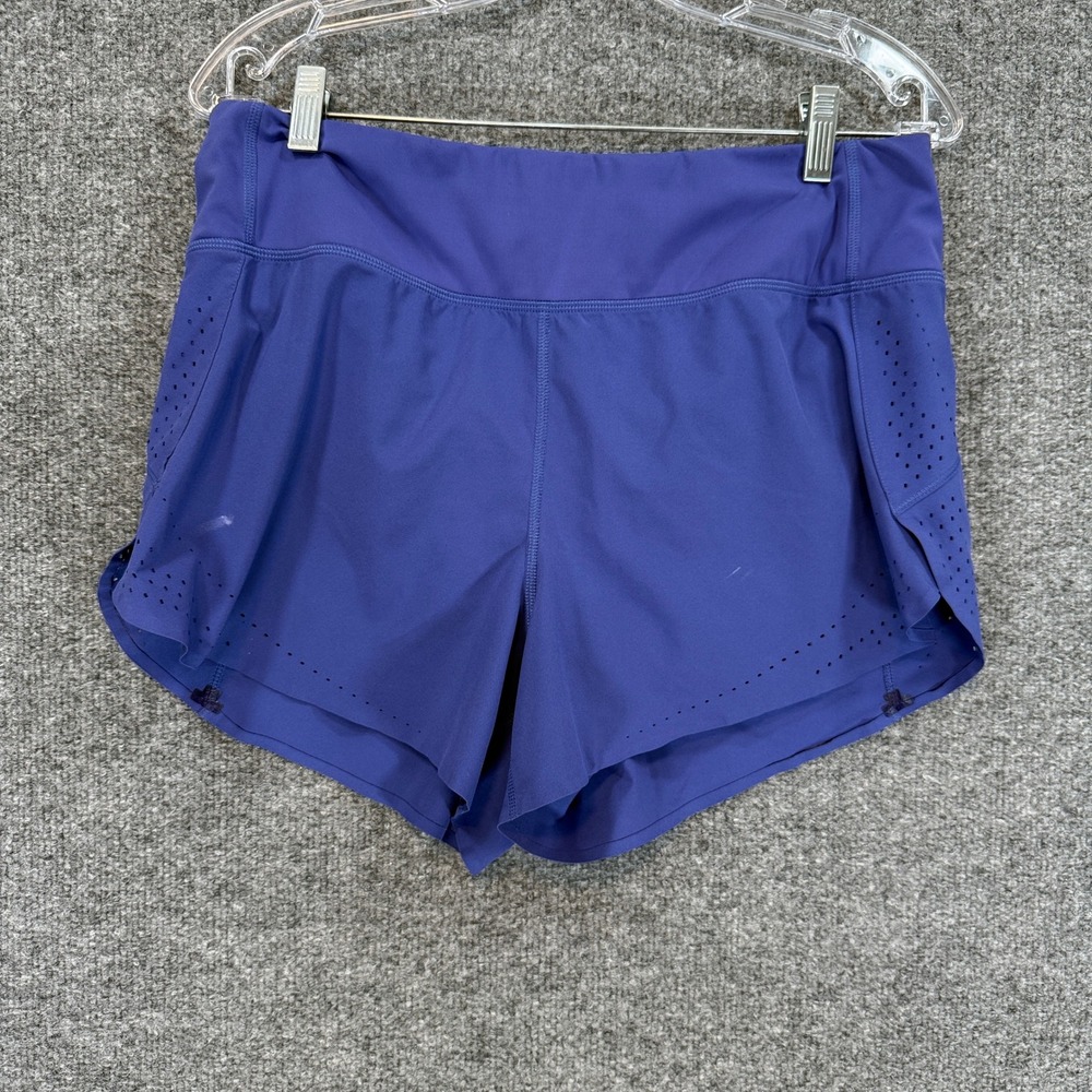 Athleta Shorts Women Medium Purple Allyson Felix Legend Running Athletic Trainer